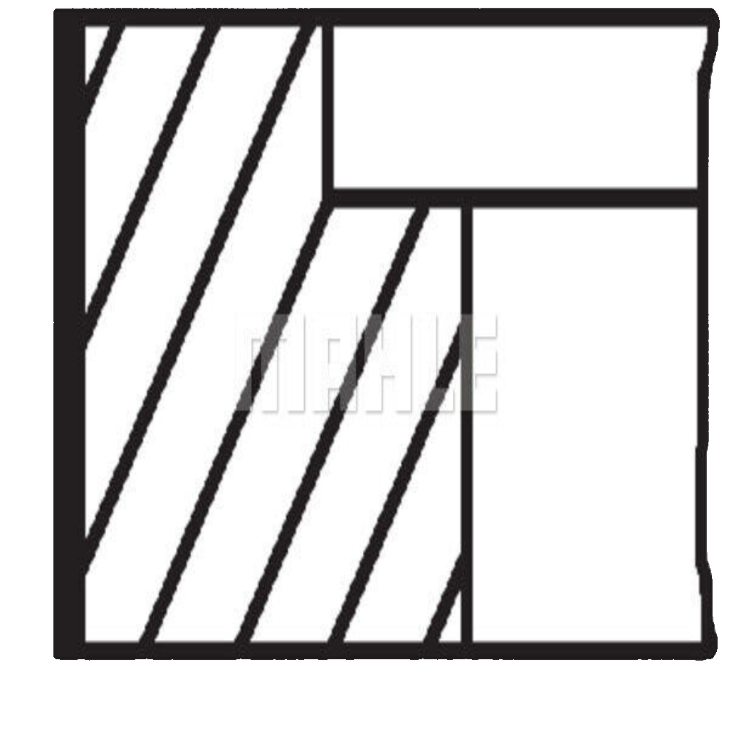 MAHLE 034 89 N2 Piston Ring Kit for AUDI