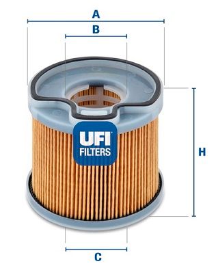 26.691.00 UFI FILTRO CARBURANTE PER PEUGEOT 307 2.0 HDI 02-