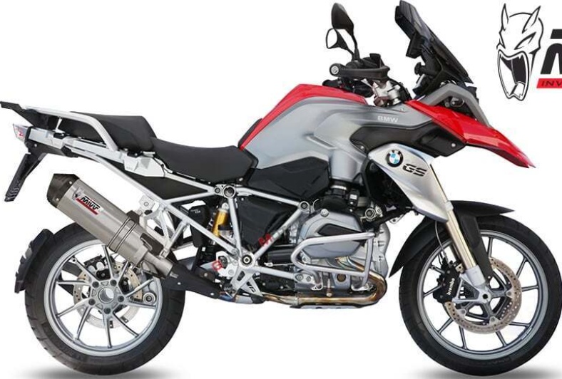 Mivv Exhaust Oval Titanium Carbon Cap kat BMW R 1200 GS ADVENTURE 2013 > 2018
