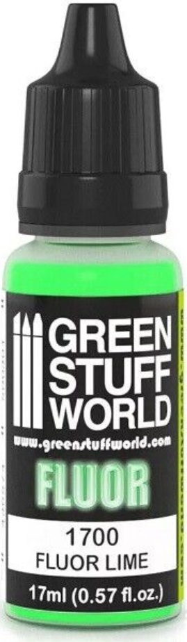 Green Stuff World Lime Fluor Model Paint 17ml 1700