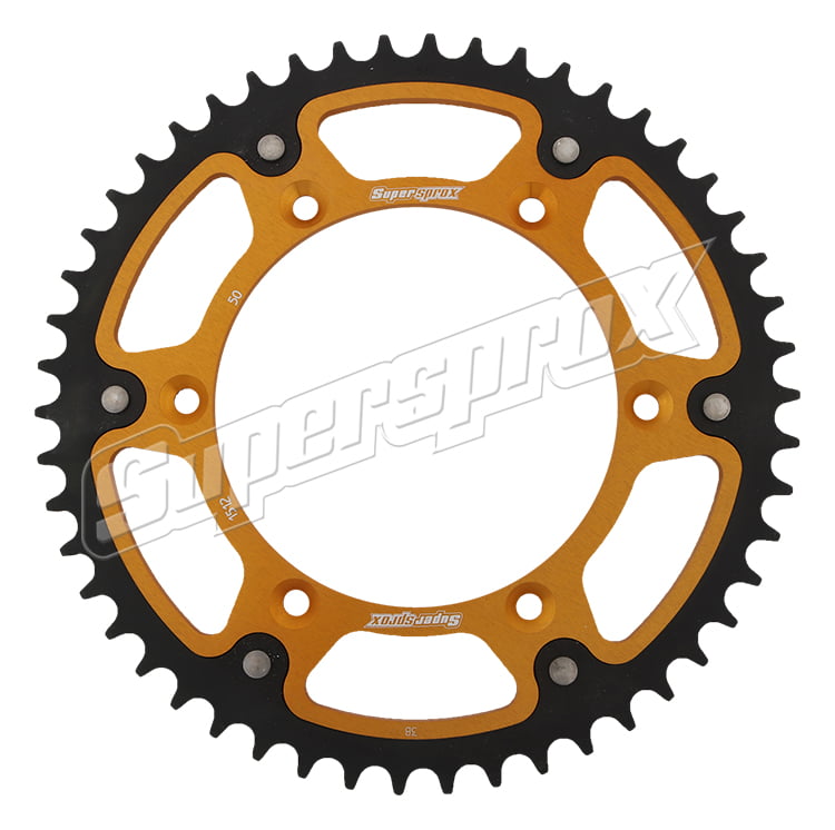 Crown Supersprox Stealth Gold 50 D for Moto Spare Parts Findings