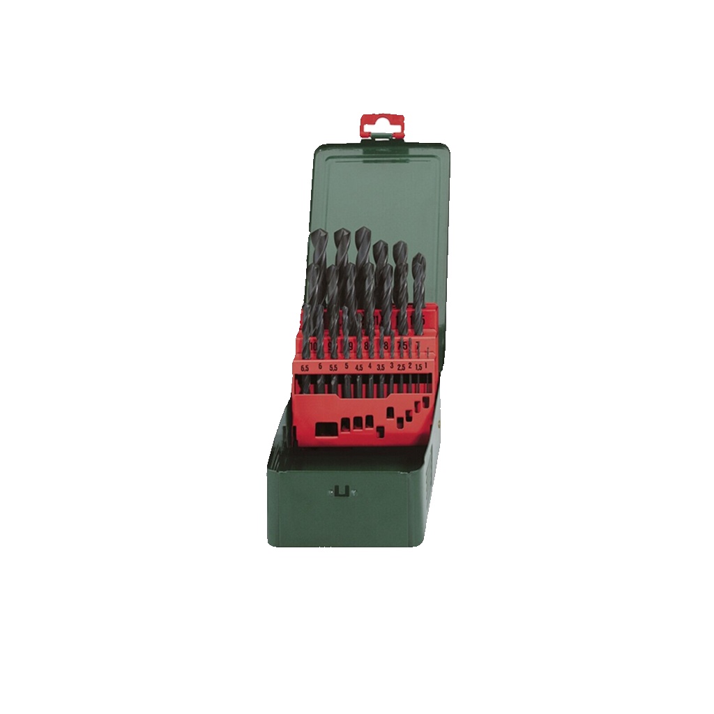 METABO HSS-R 25 PIECE DRILL BIT SET IN METAL CASE - 627152000