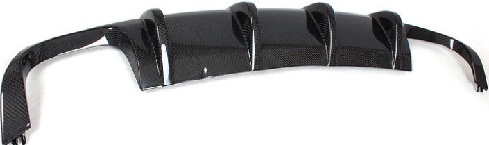 Carbon Fibre Rear Bumper Diffuser Spoiler Fit for Volkswagen VW Scirocco R 09-16