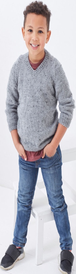 King Cole DK Knitting Pattern - 5706 Boy's Sweater & Slipover - Image 6