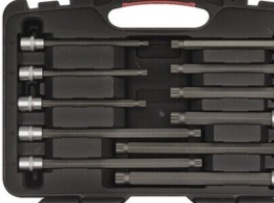Sealey AK89002 Premier Platinum Spline Socket Bit Set 3/8""Sq Drive 26pc