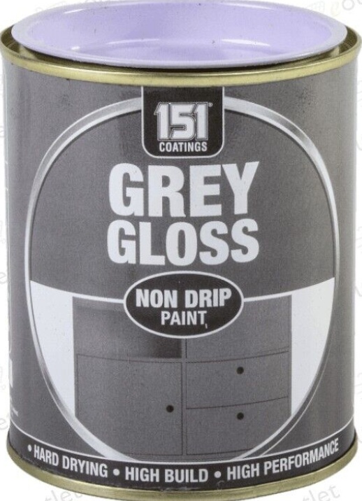 151 Grey Gloss Non Drip Paint 300ml - Image 2