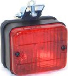 Ring RL014 12v Trailer Approved Square Rear Bumper Mount Red Fog Lamp Light