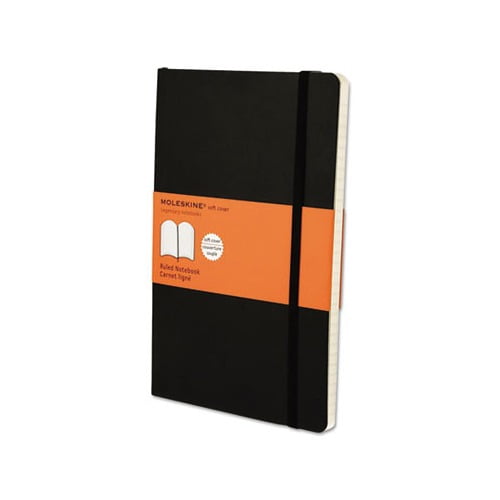 Moleskine Soft Large Ruled Notebook Black