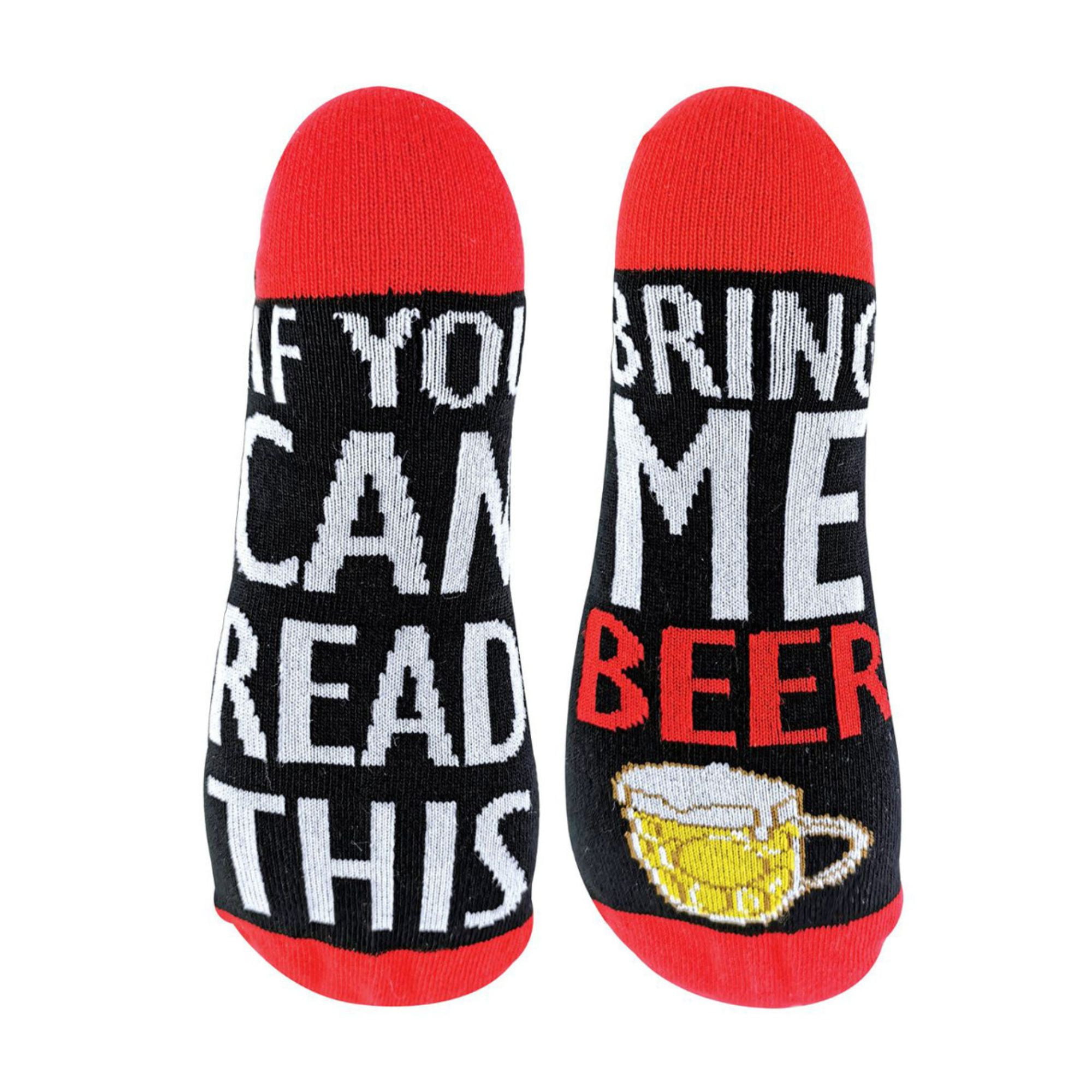 Sock Snob Men's Multicoloured (6-11, Beer) If You Can Read This Socks Bring Me - Wine Beer Gin Tea Coffee Pizza