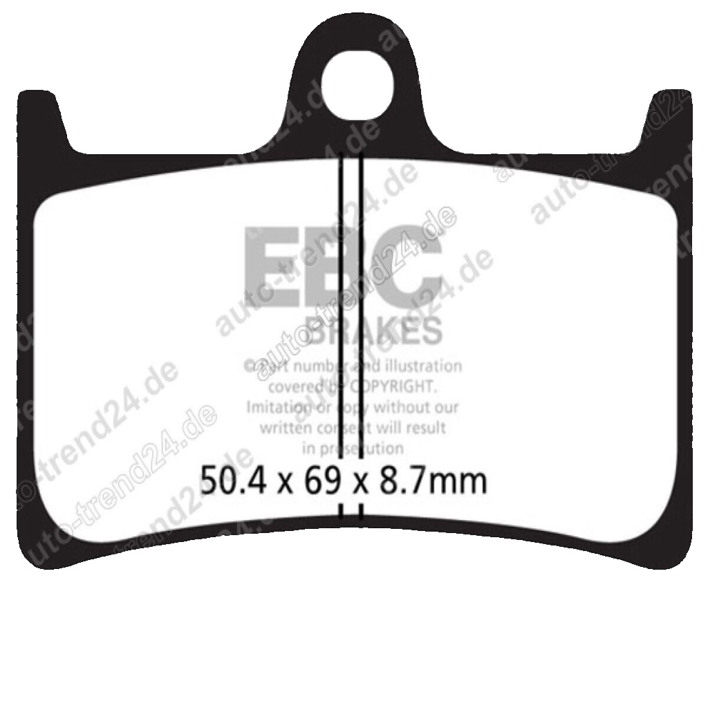 EBC EPFA Front Brake Pads Yamaha YZF 600  R6 1999 2000 2001 2002 2003 2004