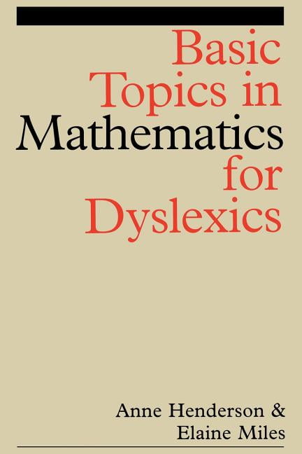 Basic Topics in Mathematics for Dyslexia by Anne Henderson, E... - 9781861562111