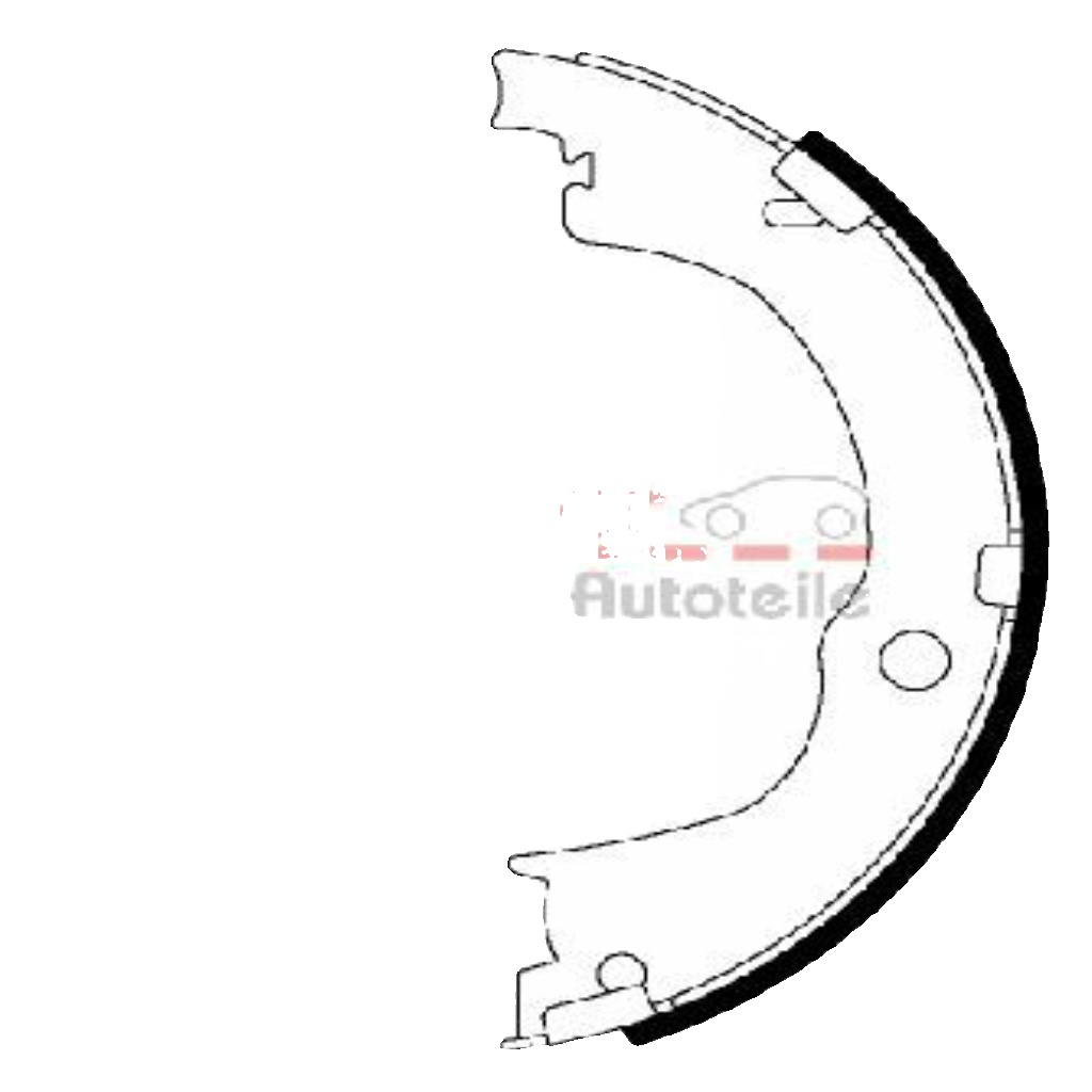 Original METZGER Brake Shoe Set Parking Brake MG 230 for Chevrolet Opel