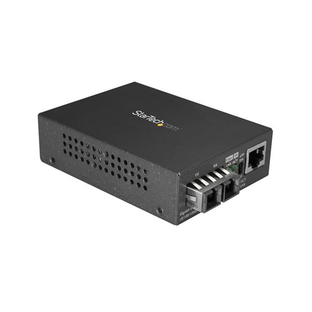 Startech Single Mode Sc Fiber Ethernet Media Converter 1000Base-Lx Gigabit Fiber