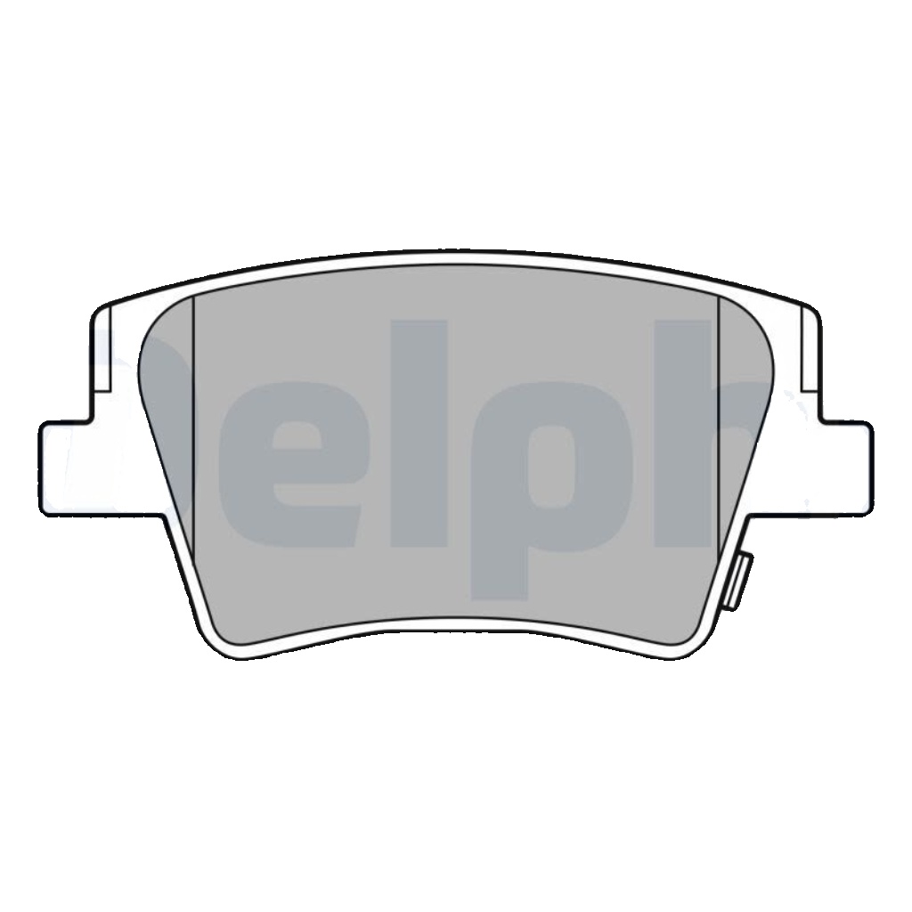 Rear DELPHI-OE LP3553 Brake Pad Set, disc brake for HYUNDAI