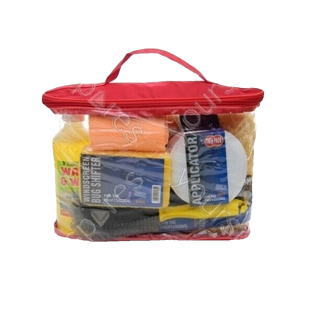 Car Wash & Valet Kit - Zip Up Bag With Carry Handle - Martin Cox WPACK NEW