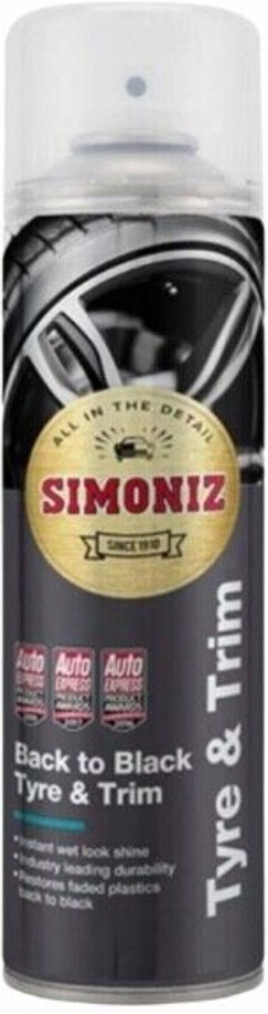 Simoniz Back to Black Tyre and Trim 500ml - Instant Wet Look Shine - SAPP0189A
