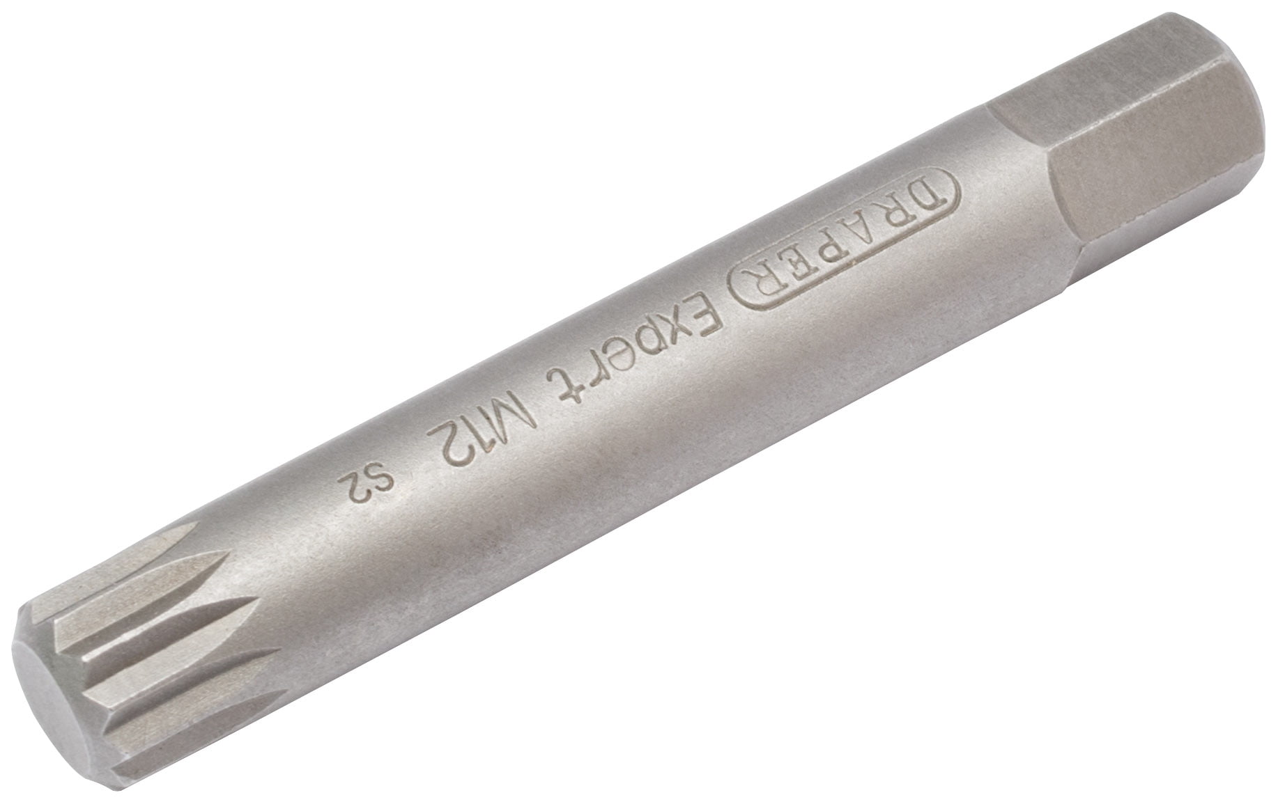 Draper 33349 M12 x 75mm Spline 10mm Insert Bit for Mechanics Bit Sets