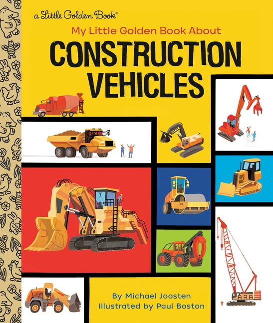 My Little Golden Book About Construction Vehicles by Michael Joosten - Image 3
