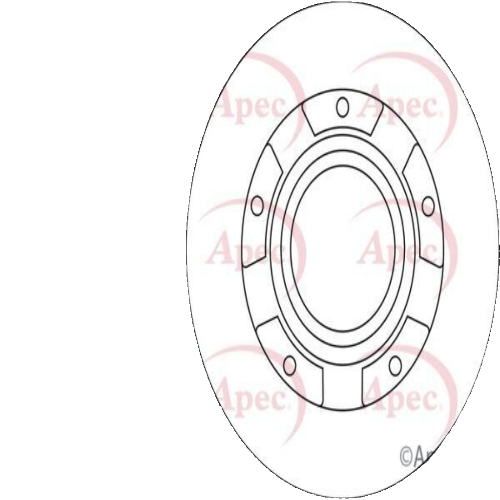 Apec Brake Disc Rear Single 1783910 2040064 5028906062712 DSK2978