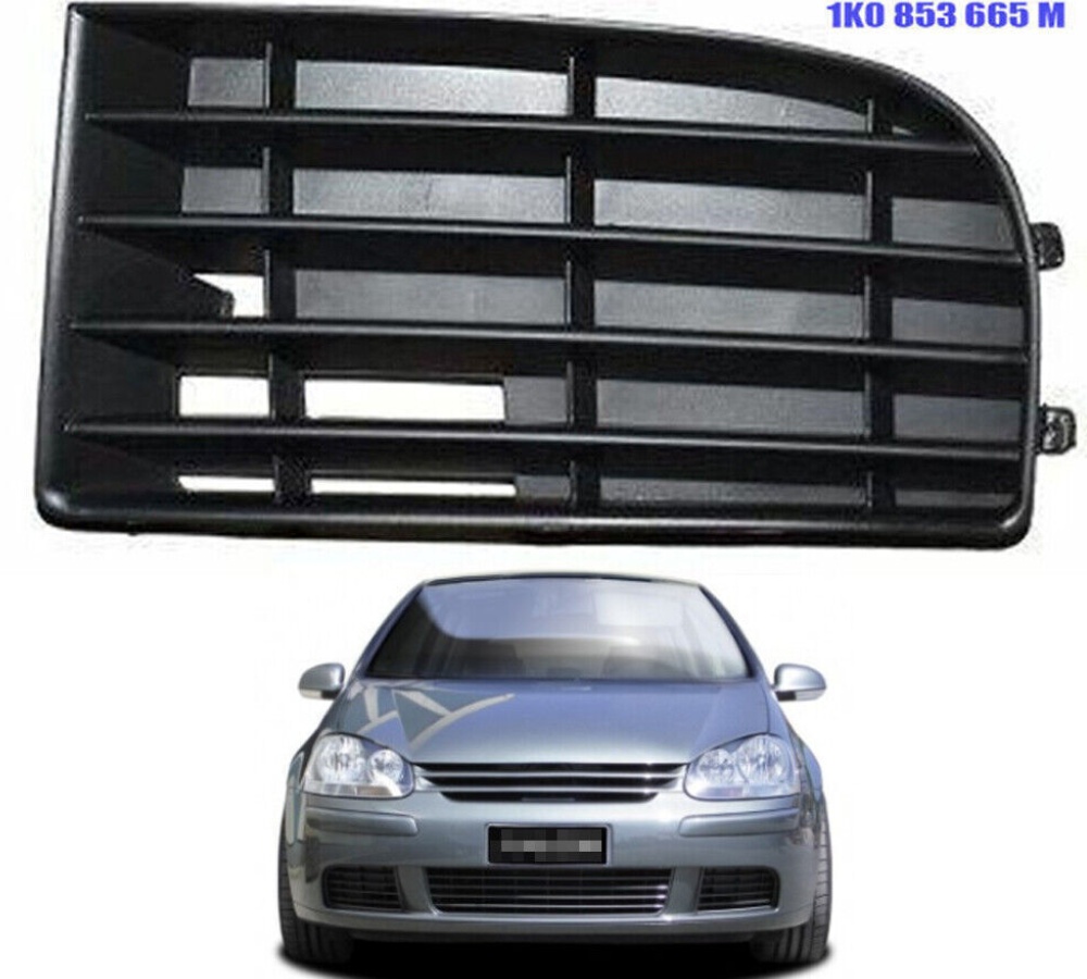 Left Side Lower Grille for VW Golf MK5 Front Bumper 2004-2009 Passenger UK
