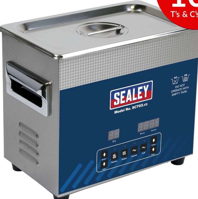 Sealey SCT03 Ultrasonic Cleaner 3L