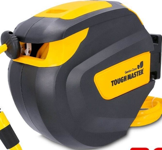 Retractable Garden Hose Reel 20m Auto Rewind Slow Return Wall Mounted 180°