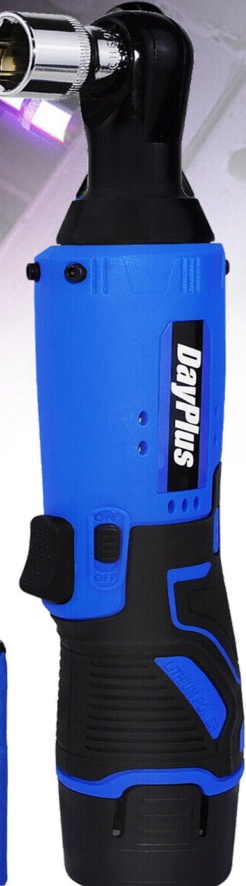140N.m Ratchet Rattle Nut Gun 3/8"" Drive 2x Battery Cordless Impact Wrench kit