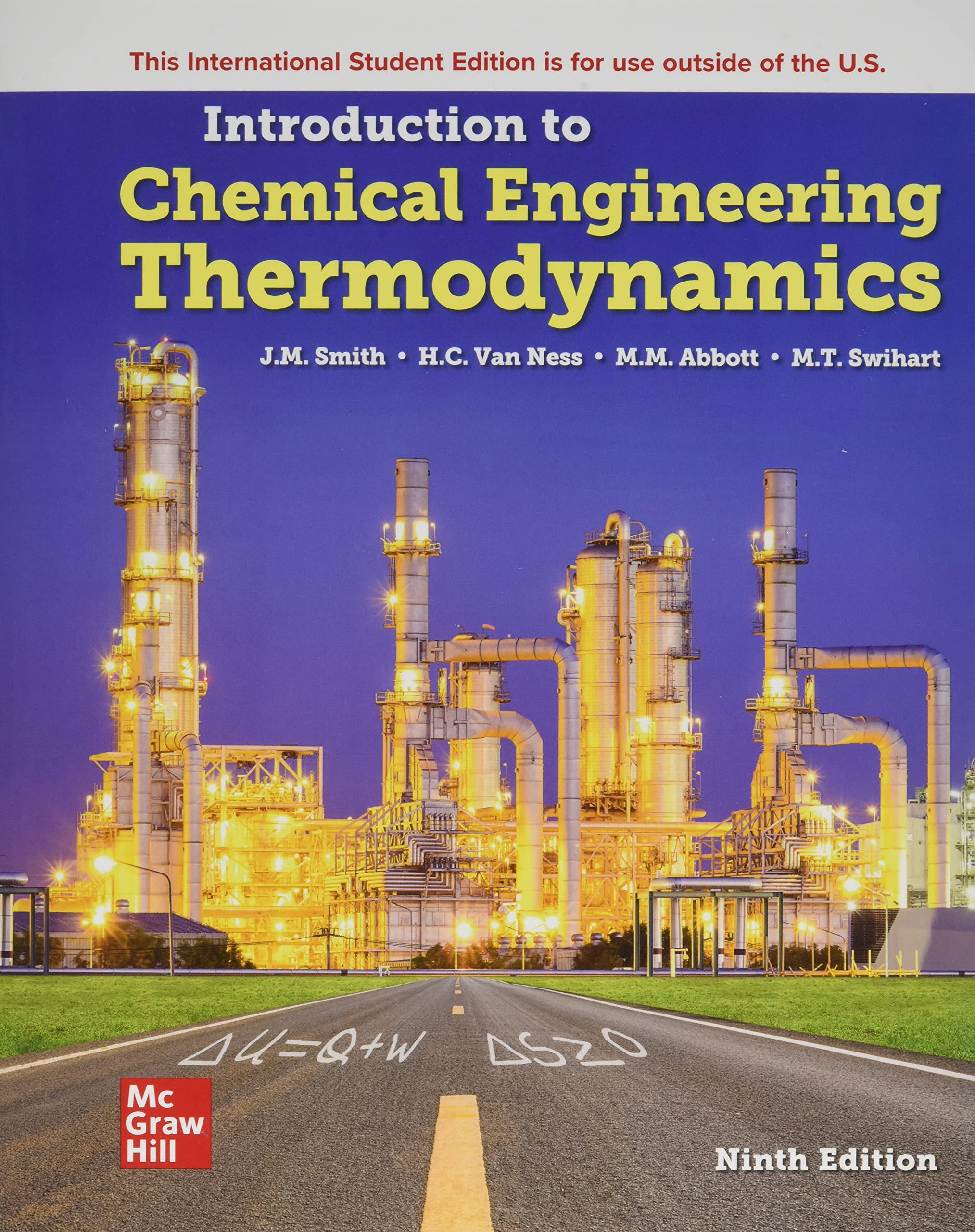 Introduction to Chemical Engineering Thermodynamics ISE by Michael Abbott, J....