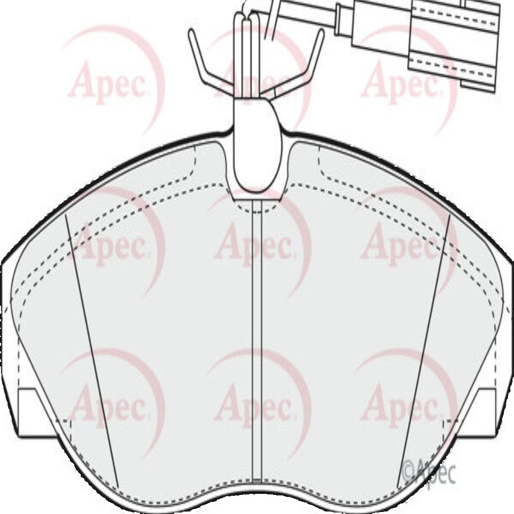 Apec Brake Pad Front 1617279080 425224 425226 425455 71770982 77362235 PAD1205