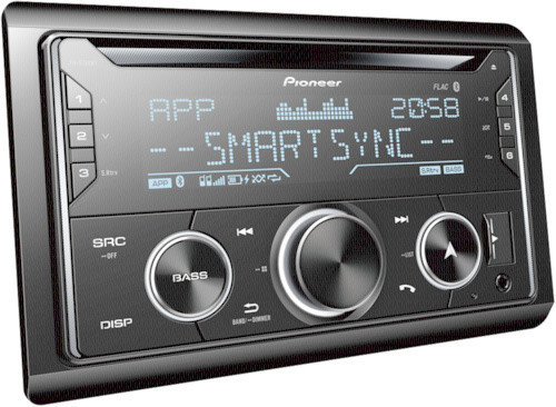 Pioneer FH-S720BT - Double DIN CD Tuner with Bluetooth, MP3, USB, Multi Colour