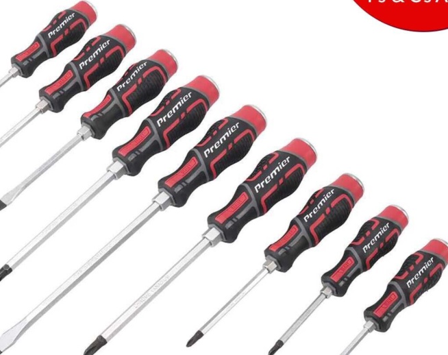 Sealey AK4941 Hammer Thru Screwdriver Set 9pc Premier LIFETIME GUARANTEE