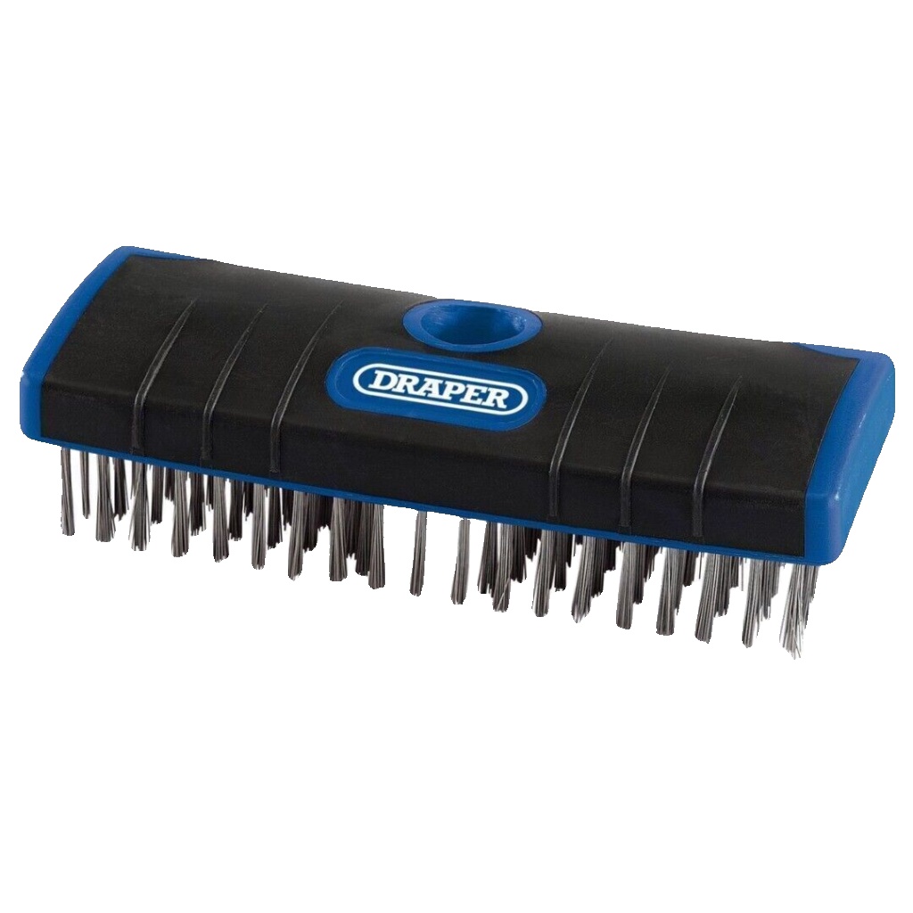 Draper Stainless Steel Bristle Scrub Brush, 180Mm - Image 3
