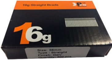 16g STRAIGHT nails 3500 +3xGas for Paslode 20mm+25mm+32mm+38mm+45mm+50mm+64mm