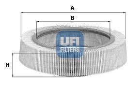 AIR FILTER 30.896.00 FOR MERCEDES-BENZ M102.982/980/985 2.3L M102.961/962 2.0L