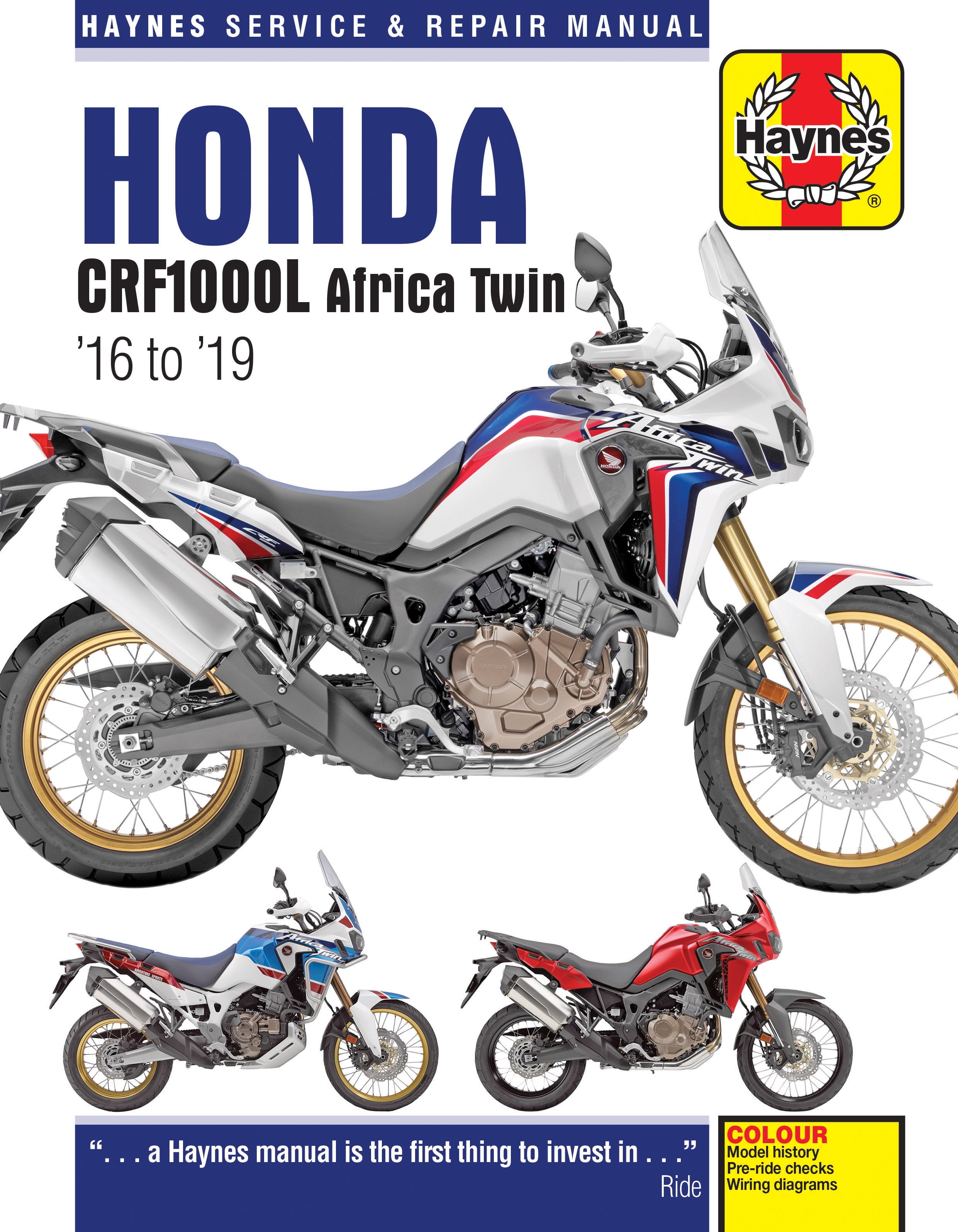 Haynes Manual 6434 for Honda CRF1000L Africa Twin (2016 - 2019) workshop/service
