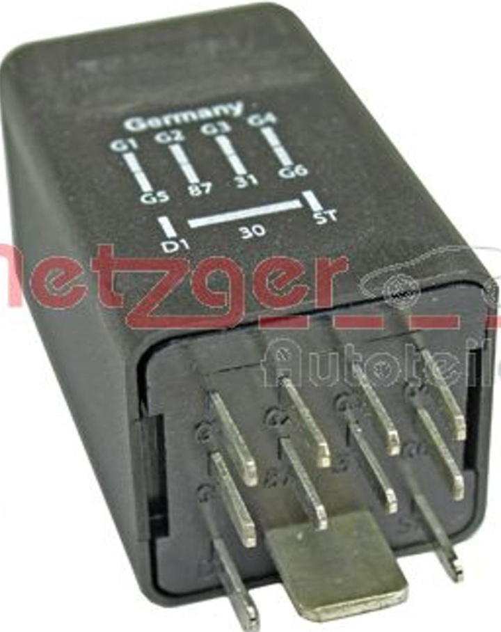 Original METZGER Relay Glow System 0884011 for Audi Porsche VW