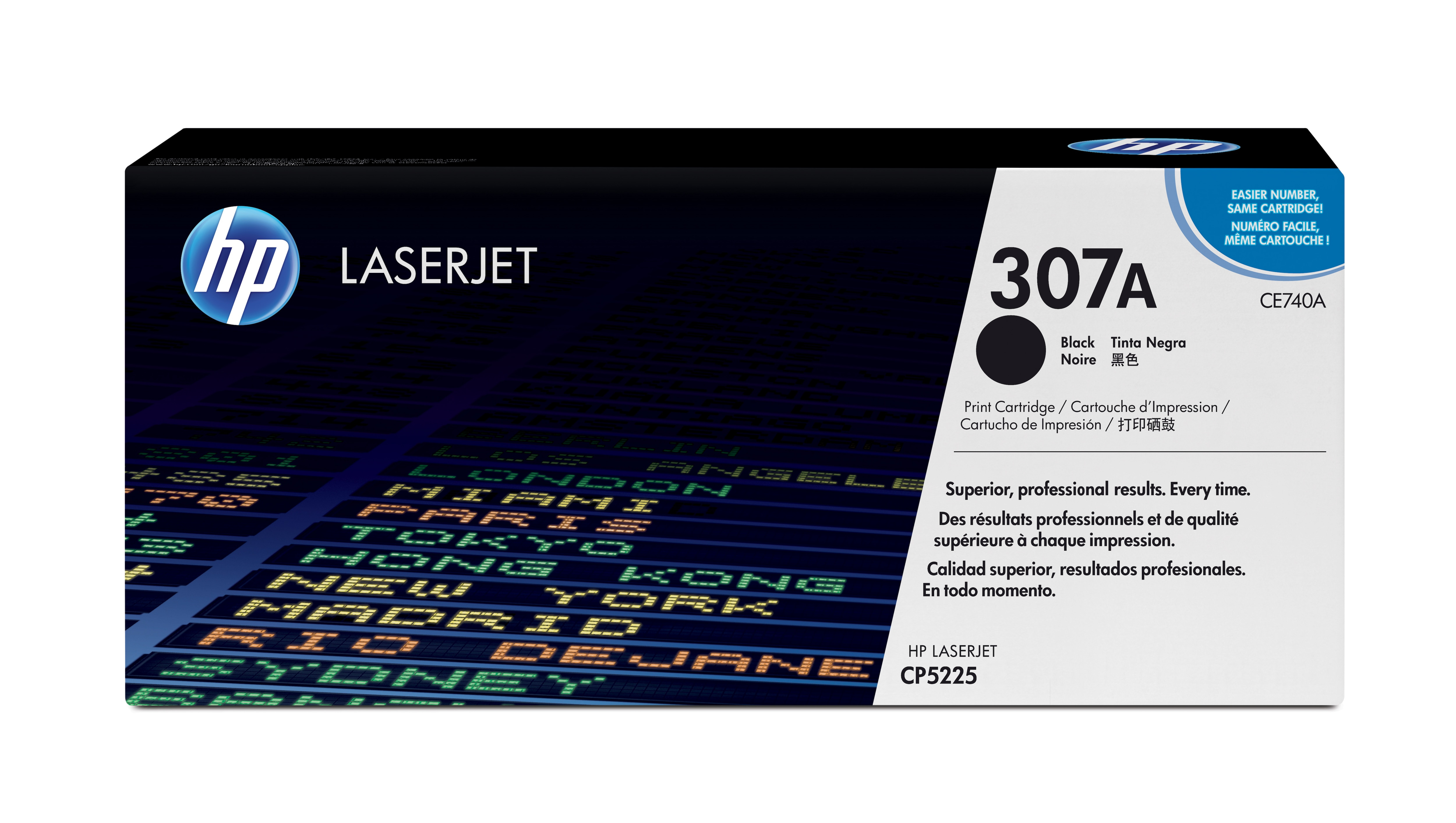 HP 307A Black Original LaserJet Toner Cartridge - CE740A