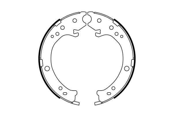 Bosch Brake Shoe Set Diameter 198mm Width 35mm 0986487765