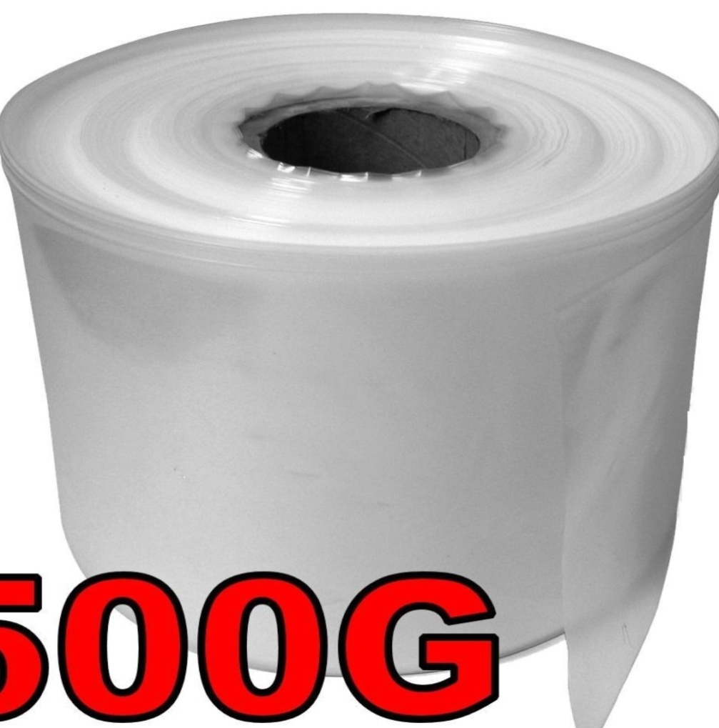 12""x 168M Layflat polythene poly tubing 500 Gauge CLEAR