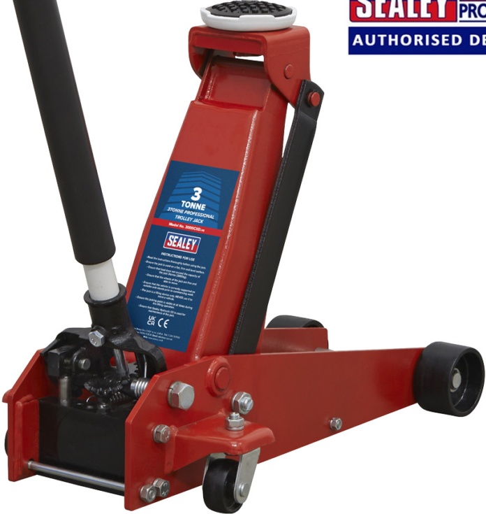 Sealey 3000CXD 3 Tonne Ton Trolley Jack Car Lift Van Heavy Duty