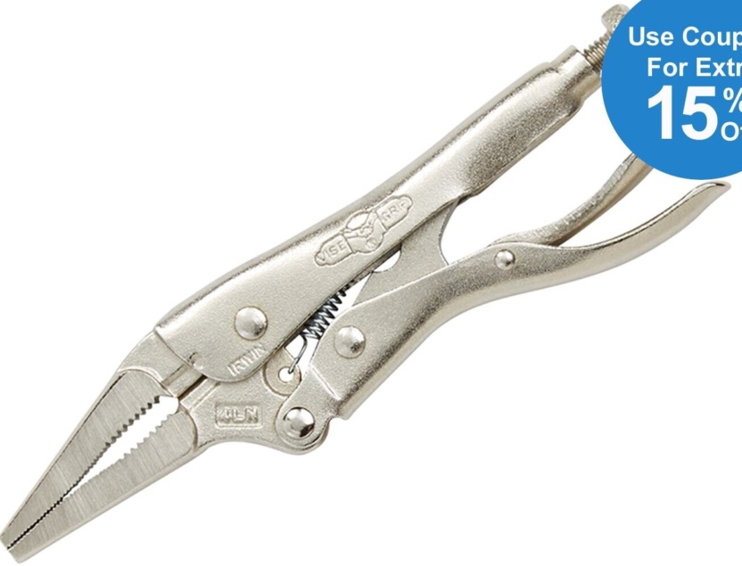 Irwin T1602EL4 Long Nose Locking Plier with Wire Cutter 100mm - Image 4