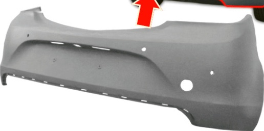 Vauxhall Insignia 2013-2017 Not Estate Rear Bumper Primed With Parking Approved