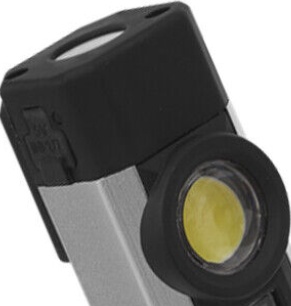 Sealey LED220UV Rechargeable Aluminium Pocket Light with UV 3W COB & 1W SMD