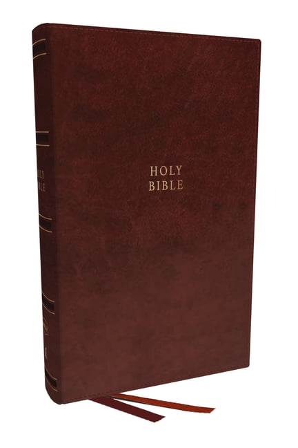 NKJV, Single-Column Reference Bible, Verse-by-verse, Brown Le... - 9781400335206