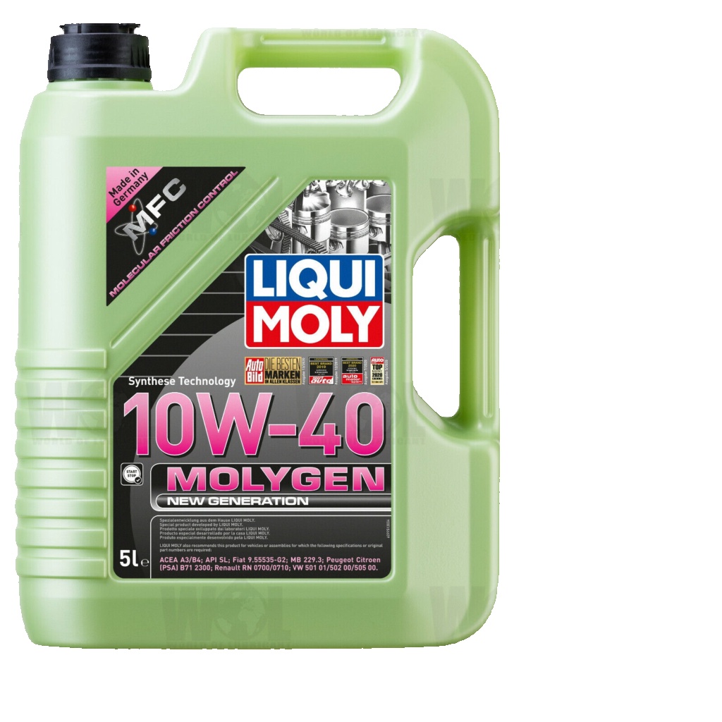 1 x Liqui Moly Molygen Fully Synthetic High Performance 10W40 Engine Oil - 5L