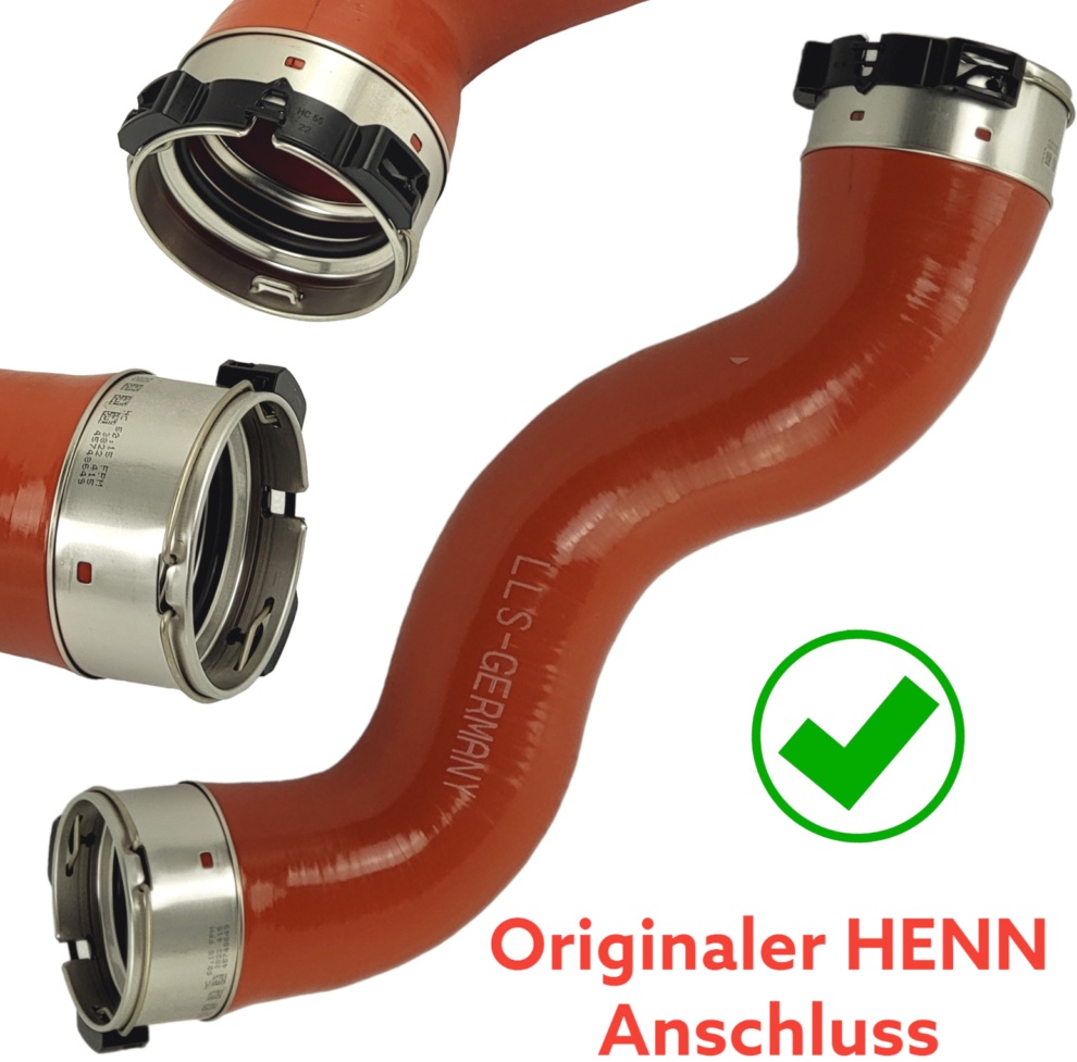 2x Charge air hose for MERCEDES-BENZ CLS Coupe (C218) 200CDI 220CDI 250CDI