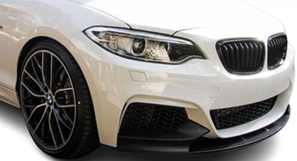 Fits Bmw 2 Series F22 F23 2014-2021 Front Lip Splitter Spoiler Mat Black 9145588449962 - Image 3