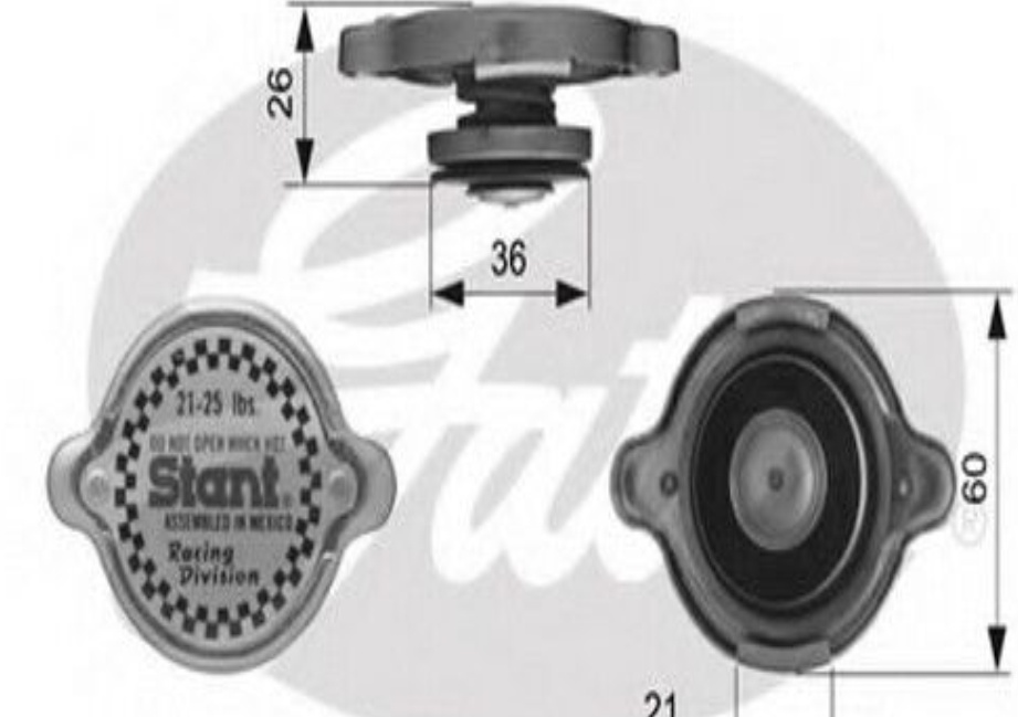 GATES RADIATOR CAP - RC10372