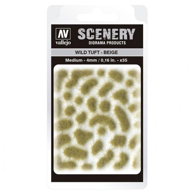 VALSC408 - AV Vallejo Scenery - Wild Tuft - Beige, Medium: 4mm