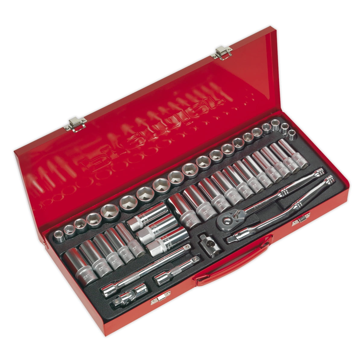 Sealey AK692 Premier Metric/Imperial Socket Set 3/8""Sq Drive 45pc